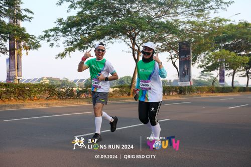Race photo from BAF LIONS RUN 2024