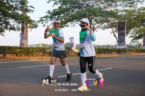Race photo from BAF LIONS RUN 2024
