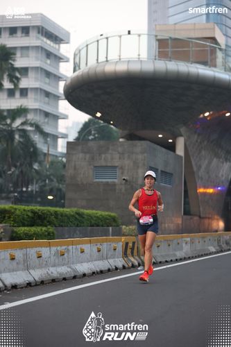 Race photo from Smartfren Run 2025 