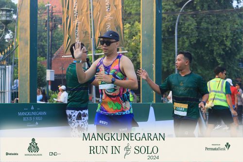 Race photo from Mangkunegaran Run 2024