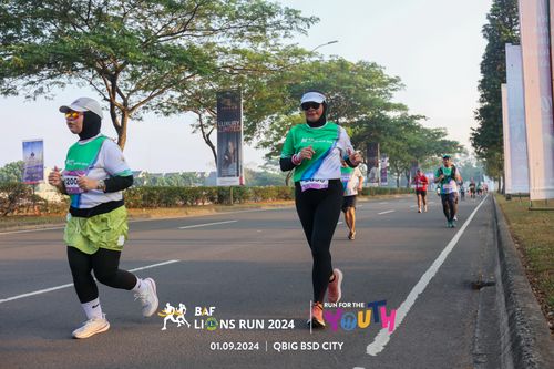 Race photo from BAF LIONS RUN 2024