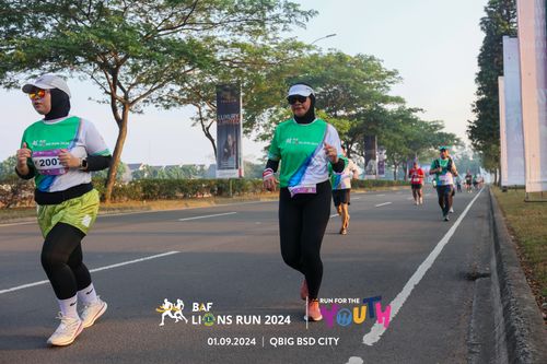 Race photo from BAF LIONS RUN 2024