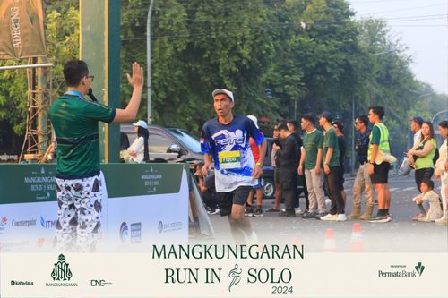 Race photo from Mangkunegaran Run 2024