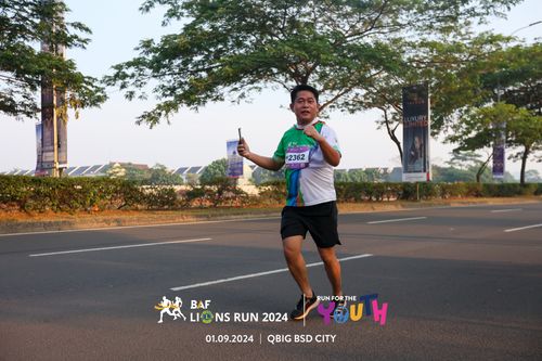 Race photo from BAF LIONS RUN 2024