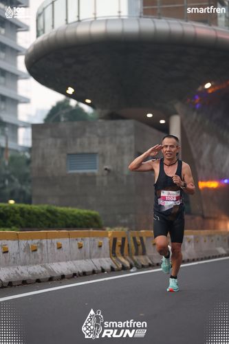 Race photo from Smartfren Run 2025 