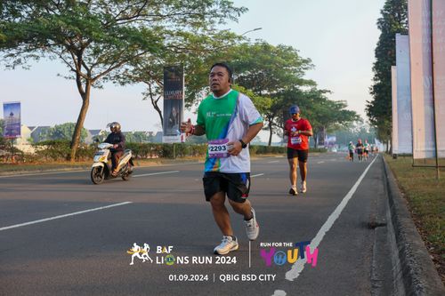Race photo from BAF LIONS RUN 2024