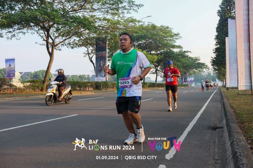 Race photo from BAF LIONS RUN 2024