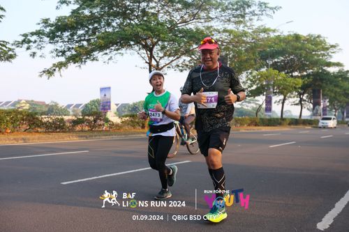 Race photo from BAF LIONS RUN 2024
