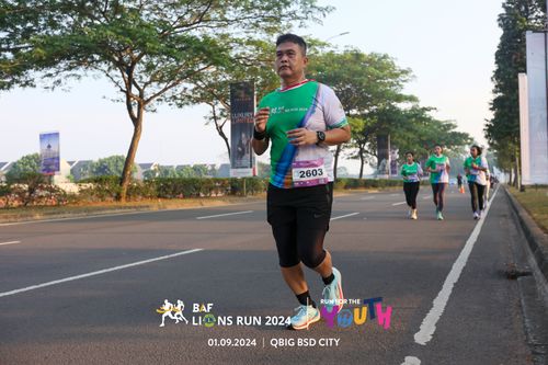 Race photo from BAF LIONS RUN 2024
