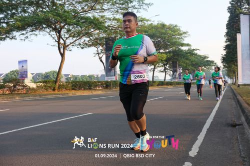 Race photo from BAF LIONS RUN 2024