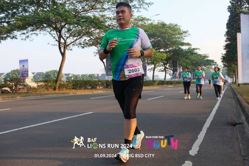 Race photo from BAF LIONS RUN 2024