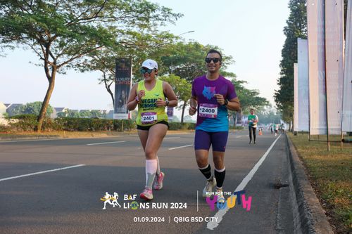 Race photo from BAF LIONS RUN 2024