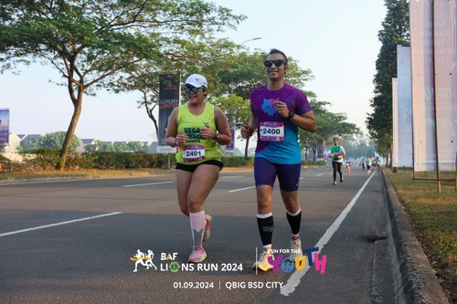 Race photo from BAF LIONS RUN 2024