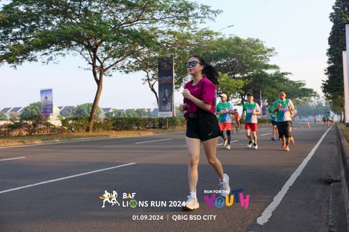 Race photo from BAF LIONS RUN 2024