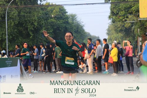 Race photo from Mangkunegaran Run 2024