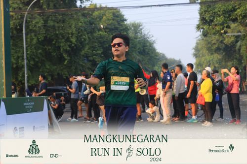 Race photo from Mangkunegaran Run 2024
