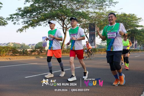 Race photo from BAF LIONS RUN 2024