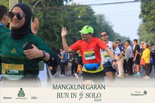 Race photo from Mangkunegaran Run 2024