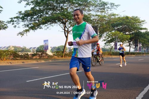 Race photo from BAF LIONS RUN 2024