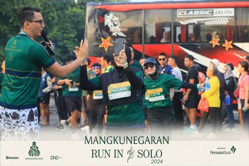 Race photo from Mangkunegaran Run 2024