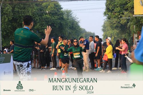 Race photo from Mangkunegaran Run 2024