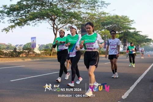 Race photo from BAF LIONS RUN 2024