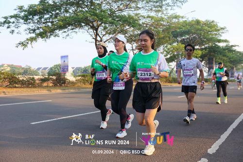 Race photo from BAF LIONS RUN 2024