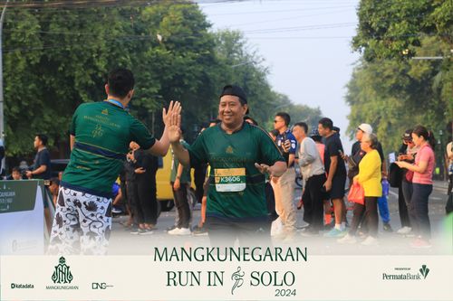 Race photo from Mangkunegaran Run 2024