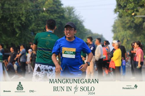 Race photo from Mangkunegaran Run 2024