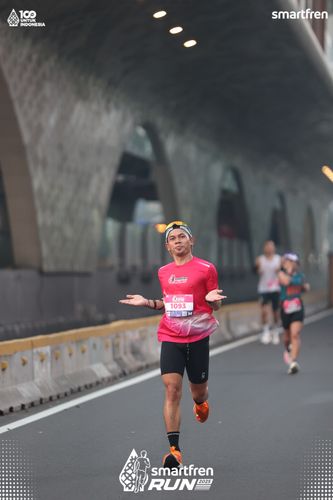 Race photo from Smartfren Run 2025 