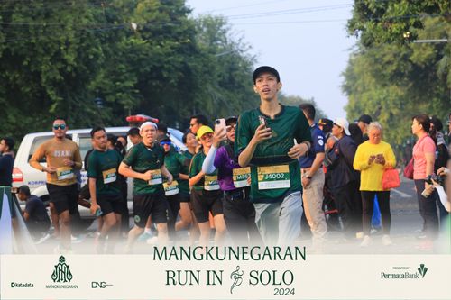 Race photo from Mangkunegaran Run 2024