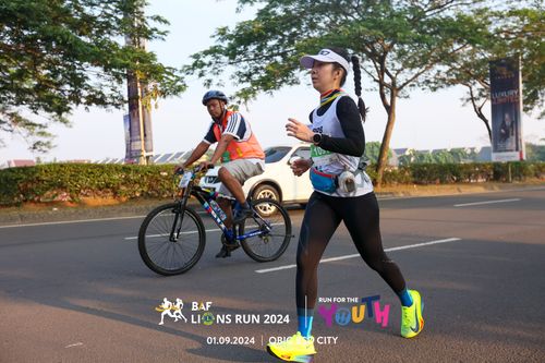 Race photo from BAF LIONS RUN 2024