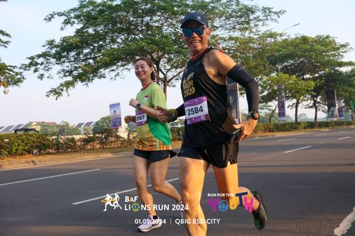 Race photo from BAF LIONS RUN 2024