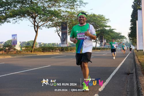 Race photo from BAF LIONS RUN 2024