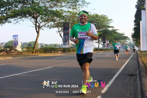 Race photo from BAF LIONS RUN 2024
