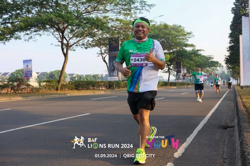 Race photo from BAF LIONS RUN 2024