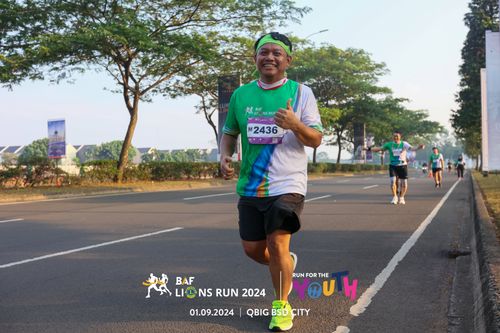 Race photo from BAF LIONS RUN 2024