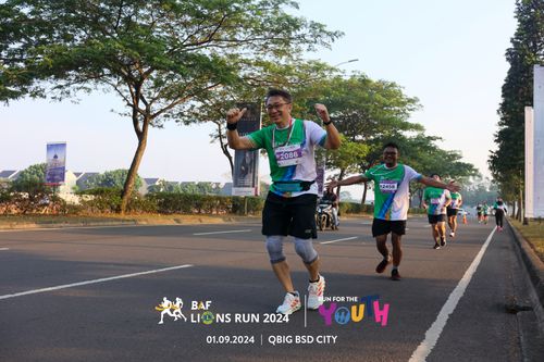 Race photo from BAF LIONS RUN 2024
