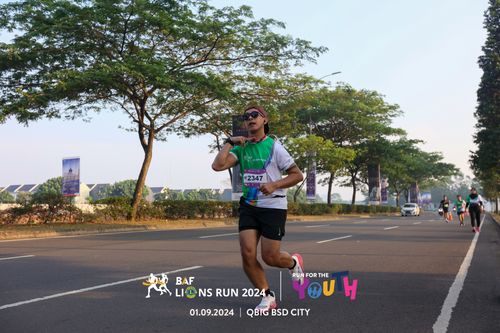 Race photo from BAF LIONS RUN 2024