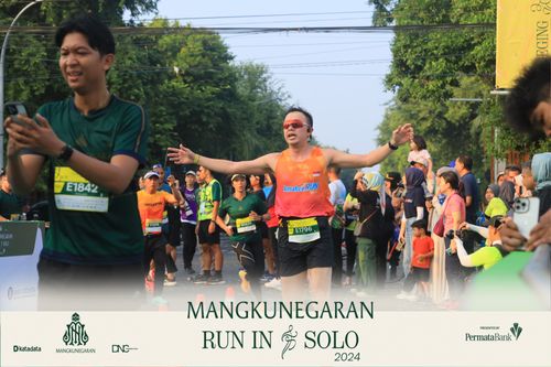 Race photo from Mangkunegaran Run 2024