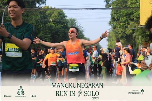 Race photo from Mangkunegaran Run 2024
