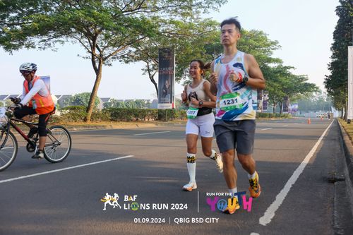 Race photo from BAF LIONS RUN 2024
