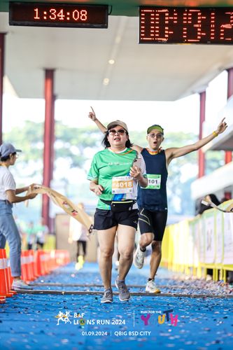 Race photo from BAF LIONS RUN 2024