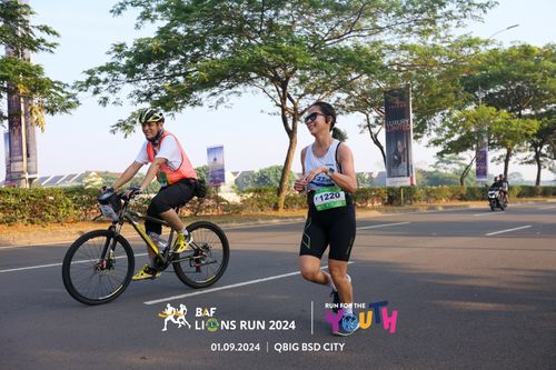 Race photo from BAF LIONS RUN 2024