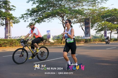 Race photo from BAF LIONS RUN 2024