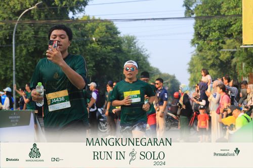 Race photo from Mangkunegaran Run 2024