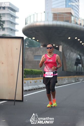 Race photo from Smartfren Run 2025 