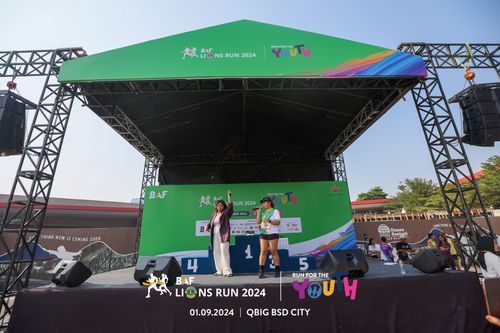 Race photo from BAF LIONS RUN 2024