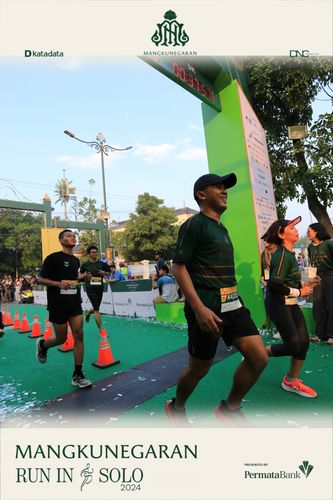 Race photo from Mangkunegaran Run 2024