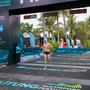 Race photo from Belitung Multisport Festival